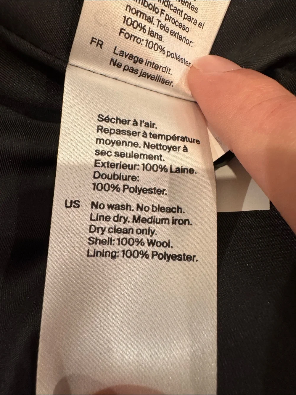 COS Men's Navy Single-Breasted Blazer 40R